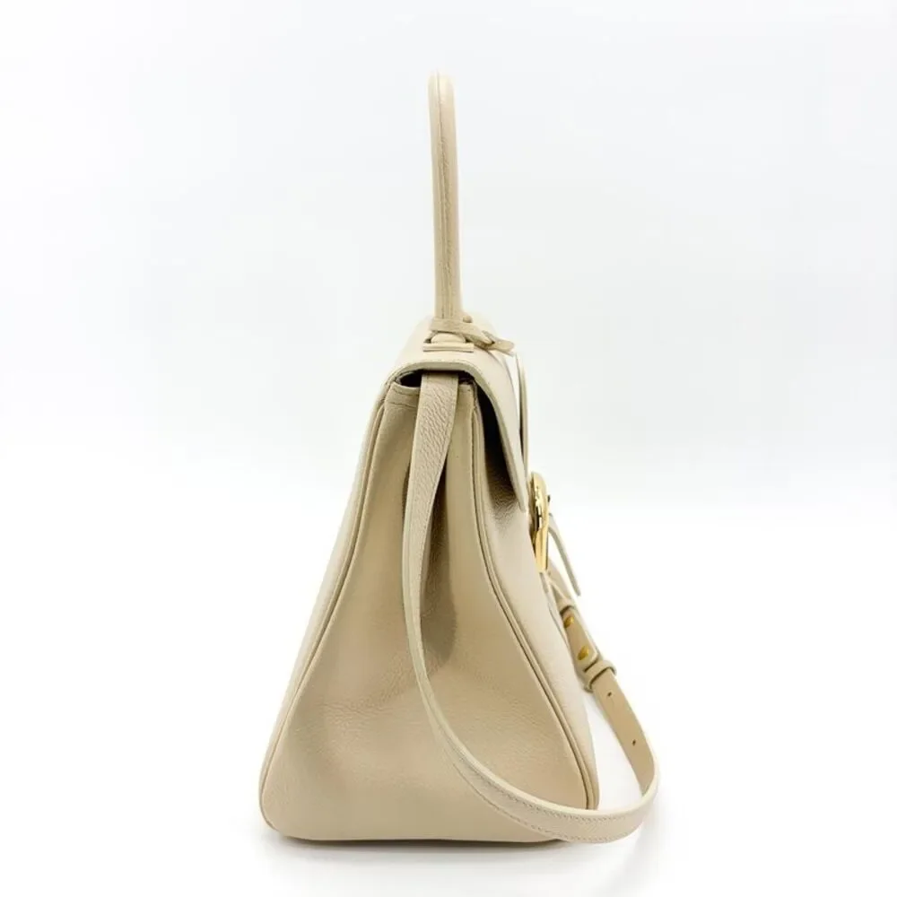 Delvaux Brillant MM Rodeo Calf Beige Gold Hardware